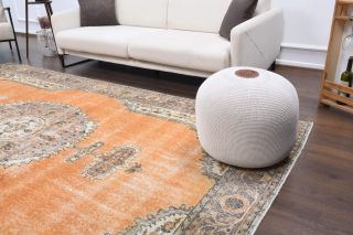 Medallion Anatolian Vintage Area Rug - Thumbnail