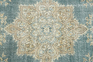 7x11 Vintage Vintage Blue Neutral Area Rug - Thumbnail