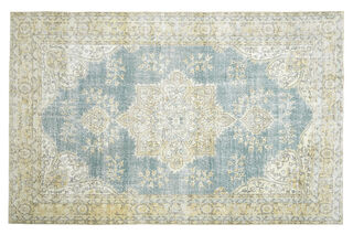 7x11 Vintage Vintage Blue Neutral Area Rug - Thumbnail