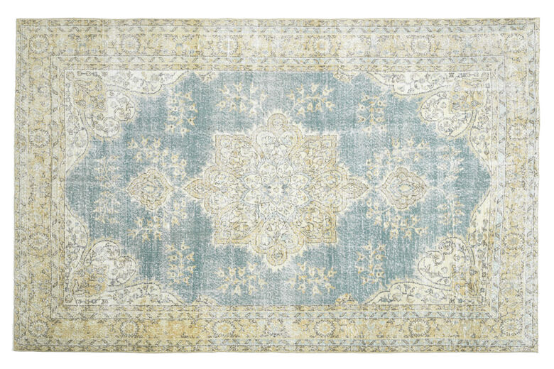 7x11 Vintage Vintage Blue Neutral Area Rug