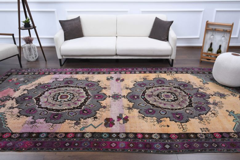 Anatolian Vintage Ethnic Area Rug