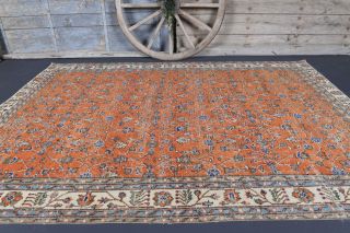 7x9 Handmade Vintage Area Rug - Thumbnail