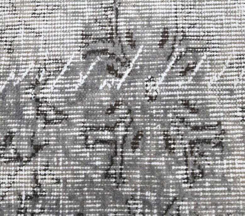 Vintage Anatolian Distressed Gray Area Rug