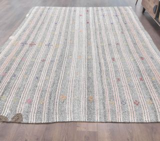 8x10 Vintage Oversized Kilim Handmade Rug - Thumbnail