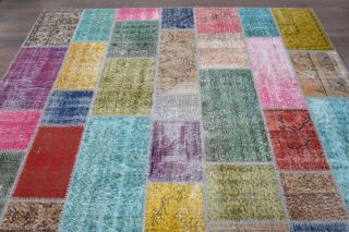 Vintage Patchwork Large Area Rug - Thumbnail