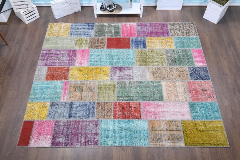 Vintage Patchwork Large Area Rug