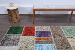 Vintage Patchwork Large Area Rug - Thumbnail