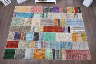 Vintage Patchwork Large Area Rug - Thumbnail