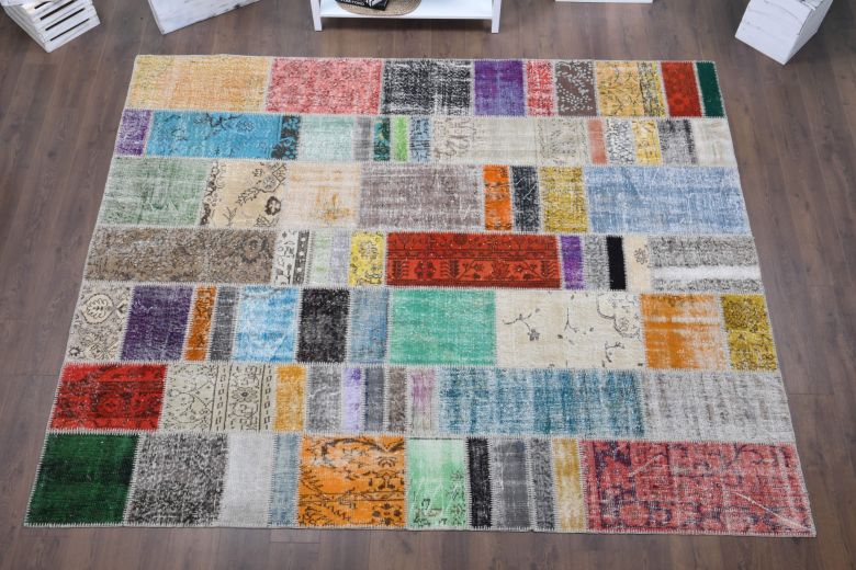 Vintage Patchwork Large Area Rug