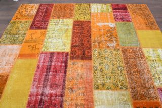 Vintage Patchwork Large Area Rug - Thumbnail