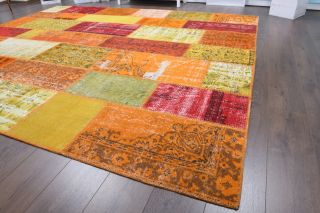 Vintage Patchwork Large Area Rug - Thumbnail