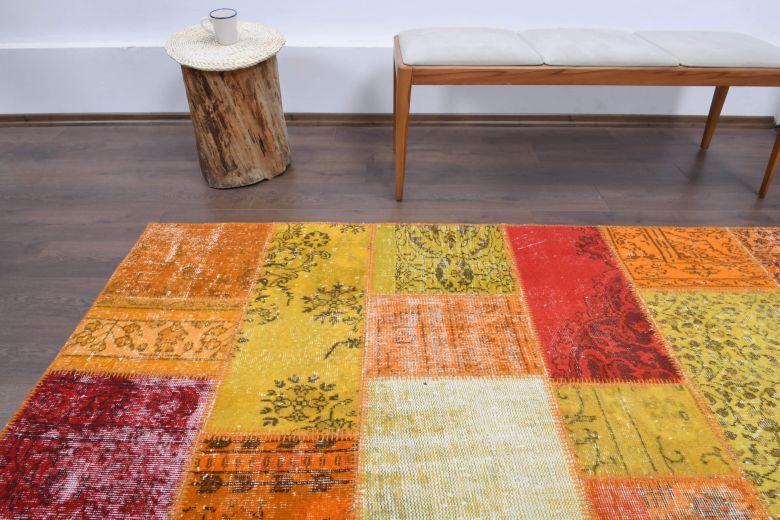 Vintage Patchwork Large Area Rug