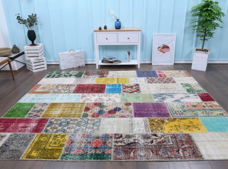 Vintage Patchwork Area Rug