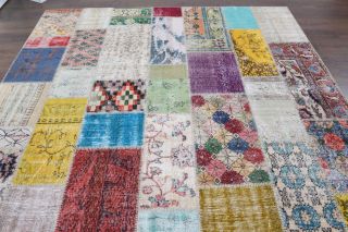 Vintage Patchwork Area Rug - Thumbnail