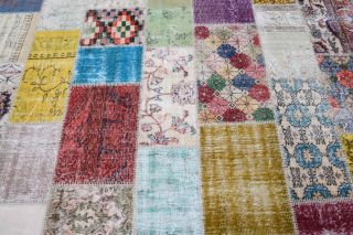 Vintage Patchwork Area Rug - Thumbnail