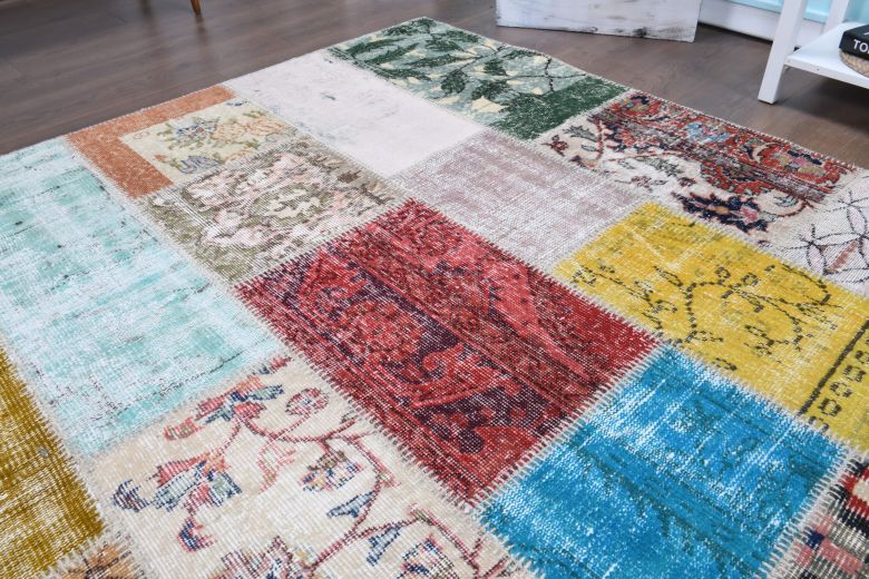 Vintage Patchwork Area Rug