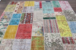 Vintage Patchwork Large Area Rug - Thumbnail