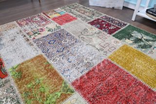 Vintage Patchwork Large Area Rug - Thumbnail