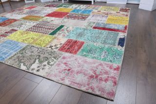 Vintage Patchwork Large Area Rug - Thumbnail