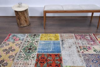 Vintage Patchwork Large Area Rug - Thumbnail