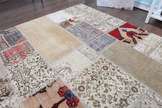 Vintage Patchwork Large Area Rug - Thumbnail