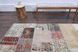 Vintage Patchwork Large Area Rug - Thumbnail