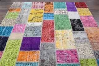 Vintage Patchwork Large Area Rug - Thumbnail