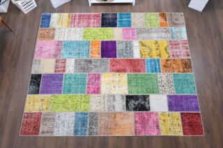 Vintage Patchwork Large Area Rug - Thumbnail