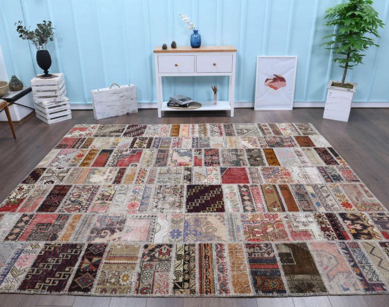 Vintage Patchwork Large Area Rug