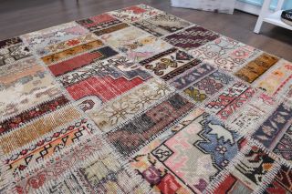 Vintage Patchwork Large Area Rug - Thumbnail