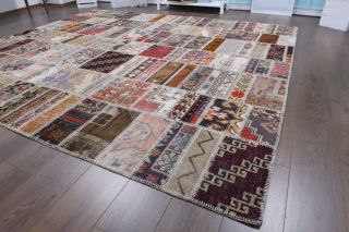 Vintage Patchwork Large Area Rug - Thumbnail