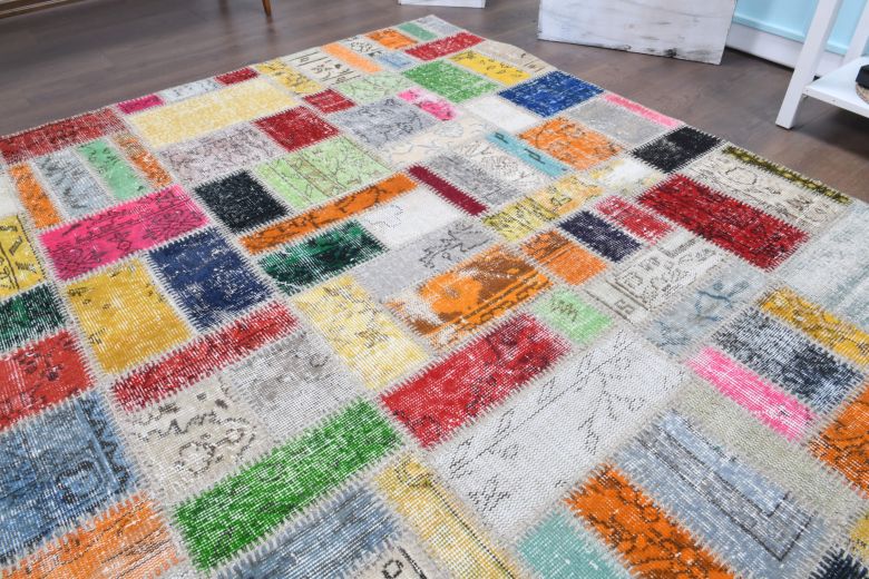 Vintage Patchwork Area Rug