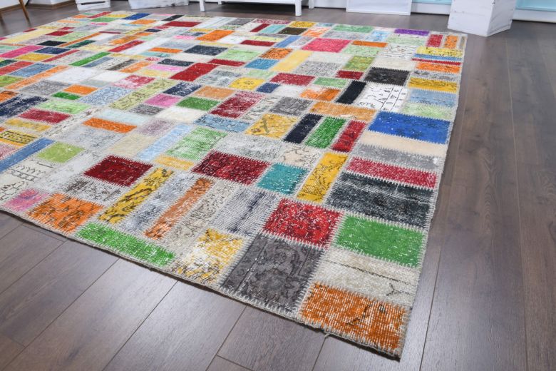 Vintage Patchwork Area Rug