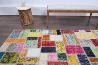 Vintage Patchwork Area Rug - Thumbnail