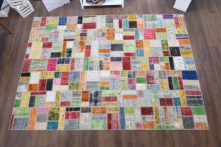 Vintage Patchwork Area Rug - Thumbnail