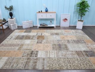 Vintage Patchwork Area Rug - Thumbnail