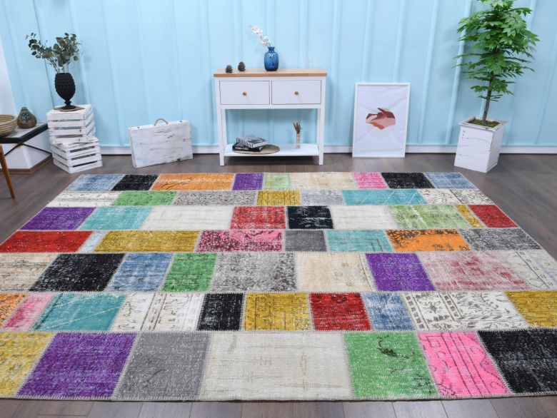 Vintage Patchwork Large Area Rug