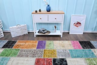 Vintage Patchwork Large Area Rug - Thumbnail