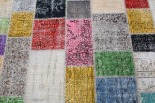 Vintage Patchwork Large Area Rug - Thumbnail