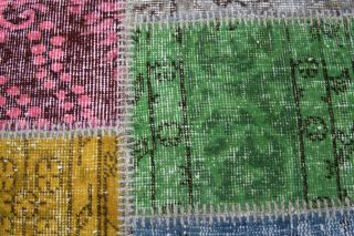 Vintage Patchwork Large Area Rug - Thumbnail