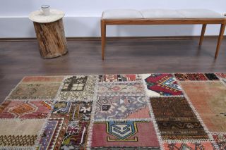 Vintage Patchwork Large Area Rug - Thumbnail