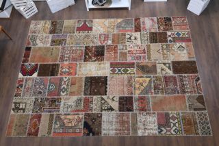 Vintage Patchwork Large Area Rug - Thumbnail