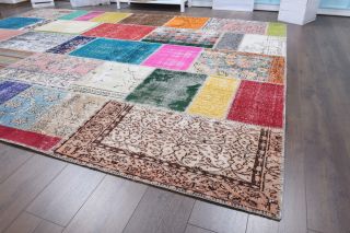 Vintage Patchwork Large Area Rug - Thumbnail