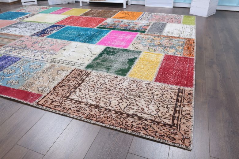 Vintage Patchwork Large Area Rug