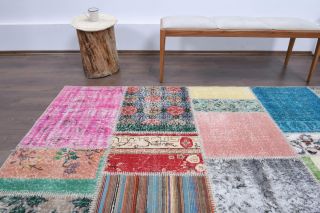 Vintage Patchwork Large Area Rug - Thumbnail