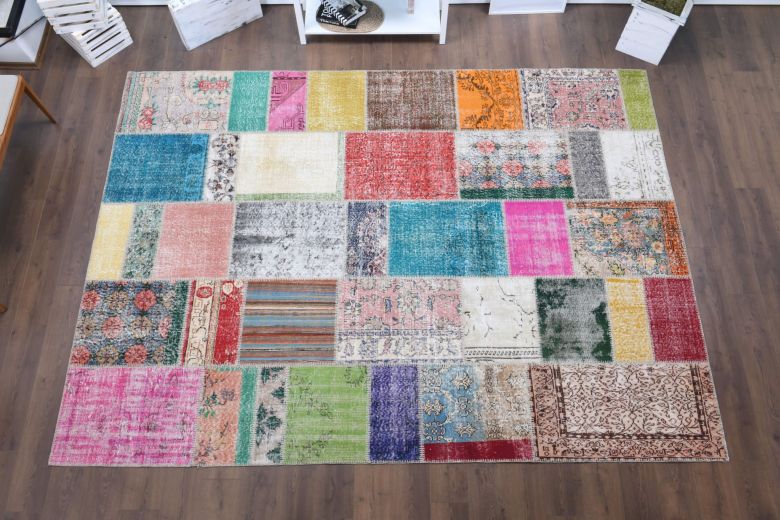 Vintage Patchwork Large Area Rug