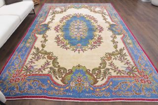 Vintage Persian Large Area Rug - Thumbnail