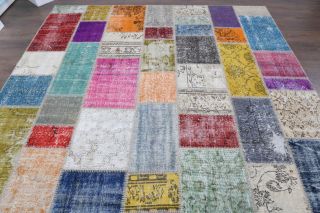 Vintage Patchwork Large Area Rug - Thumbnail