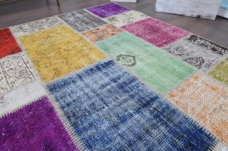 Vintage Patchwork Large Area Rug - Thumbnail