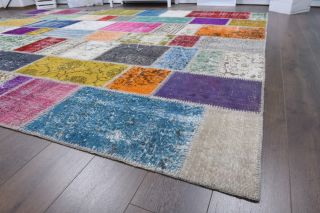 Vintage Patchwork Large Area Rug - Thumbnail